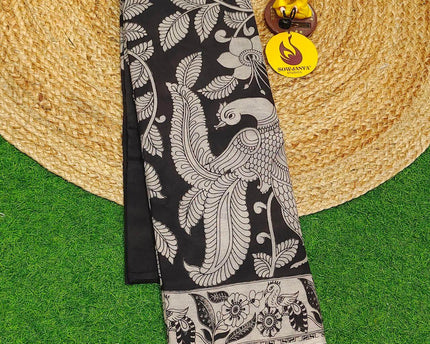 ORIGINAL PEDANA KALAMKARI Cotton Sarees - BOMMA15