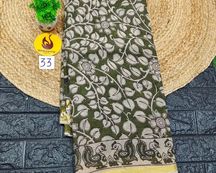 ORIGINAL PEDANA Kalamkari KOTA Cotton Sarees - BLEND33