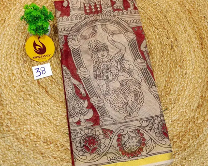ORIGINAL PEDANA Kalamkari KOTA Cotton Sarees - BLEND38