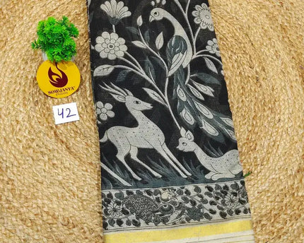 ORIGINAL PEDANA Kalamkari KOTA Cotton Sarees - BLEND42