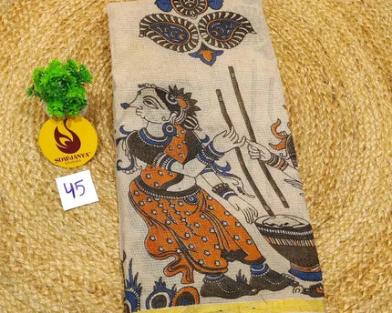 ORIGINAL PEDANA Kalamkari KOTA Cotton Sarees - BLEND45