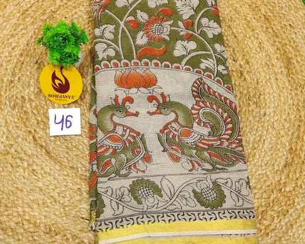 ORIGINAL PEDANA Kalamkari KOTA Cotton Sarees - BLEND46