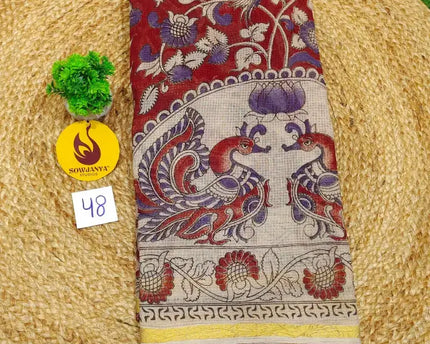 ORIGINAL PEDANA Kalamkari KOTA Cotton Sarees - BLEND48