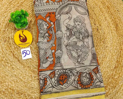 ORIGINAL PEDANA Kalamkari KOTA Cotton Sarees - BLEND50