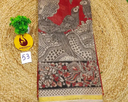 ORIGINAL PEDANA Kalamkari KOTA Cotton Sarees - BLEND53