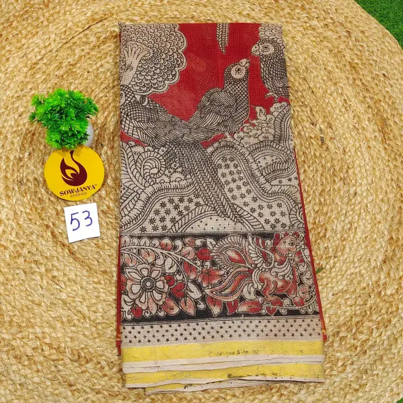 ORIGINAL PEDANA Kalamkari KOTA Cotton Sarees - BLEND53