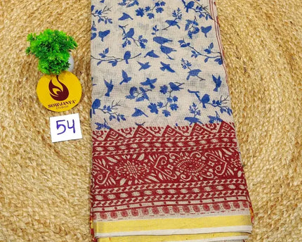 ORIGINAL PEDANA Kalamkari KOTA Cotton Sarees - BLEND54