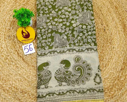ORIGINAL PEDANA Kalamkari KOTA Cotton Sarees - BLEND56