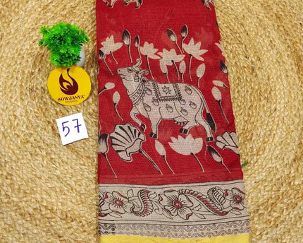 ORIGINAL PEDANA Kalamkari KOTA Cotton Sarees - BLEND57