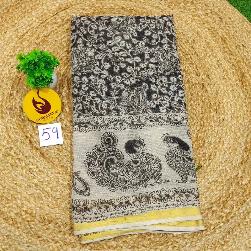 ORIGINAL PEDANA Kalamkari KOTA Cotton Sarees - BLEND59