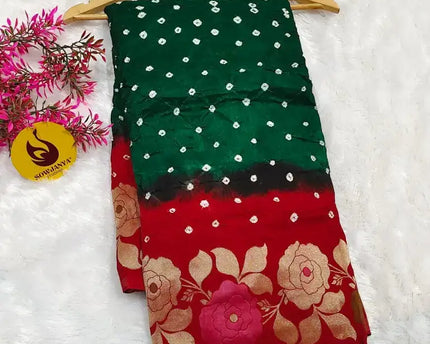 Original Paithani Border Hand Knot Bandini Sarees - MUNNI14
