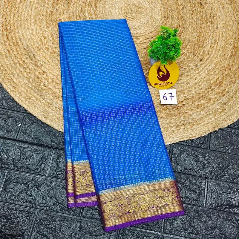 Premium Quality Mysore Crepe Sarees with Rich Pallu  - MYSORE067