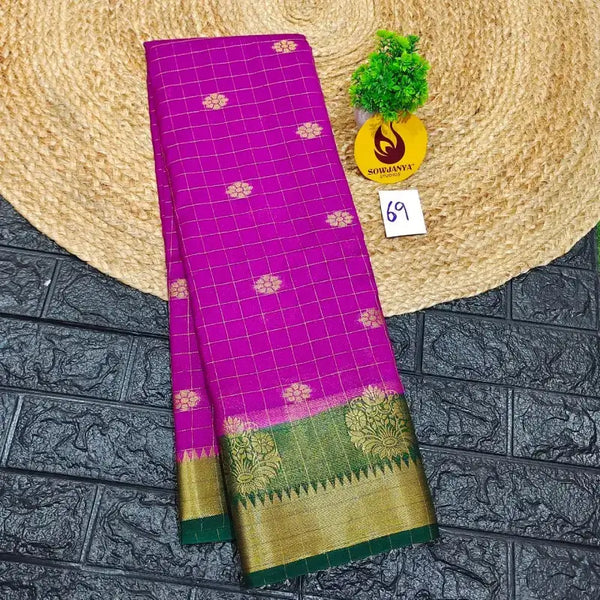 Premium Quality Mysore Crepe Sarees - MYSORE069