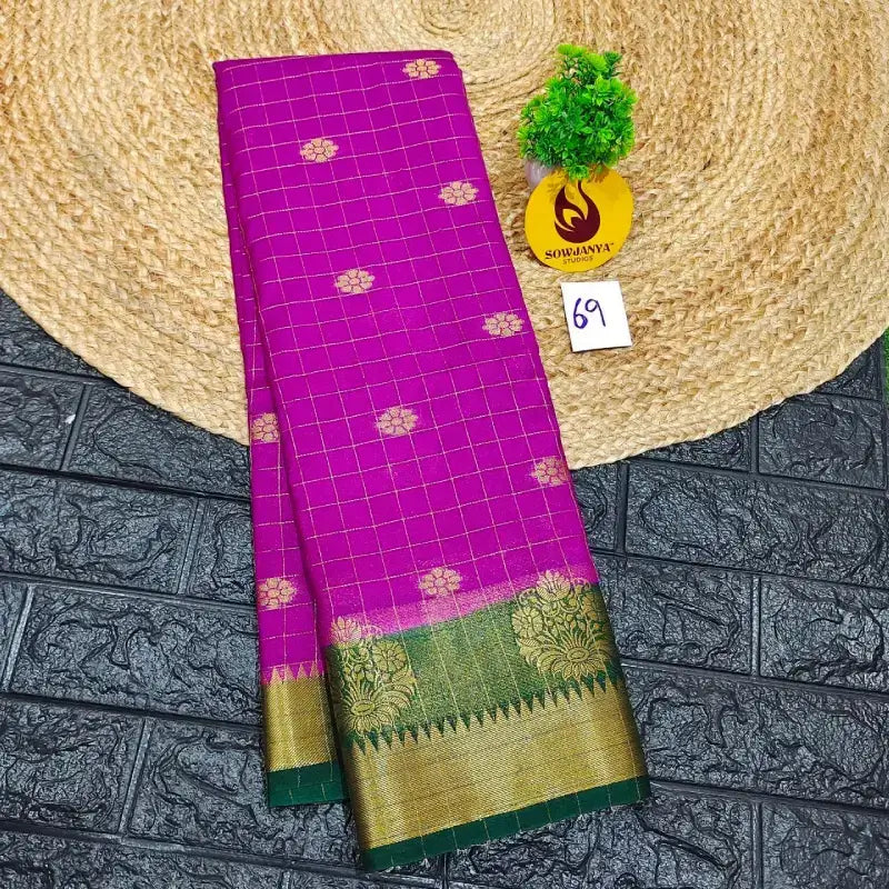 Premium Quality Mysore Crepe Sarees - MYSORE069
