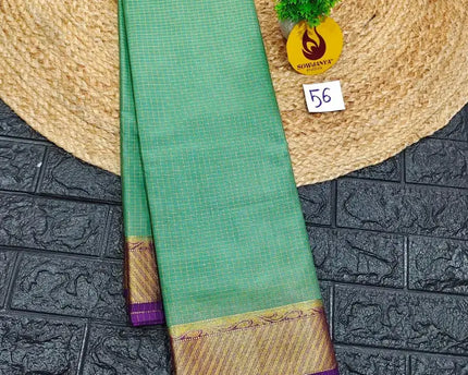 Premium Quality Mysore Crepe Sarees with Rich Pallu  - MYSORE056