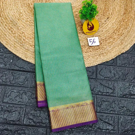 Premium Quality Mysore Crepe Sarees with Rich Pallu  - MYSORE056