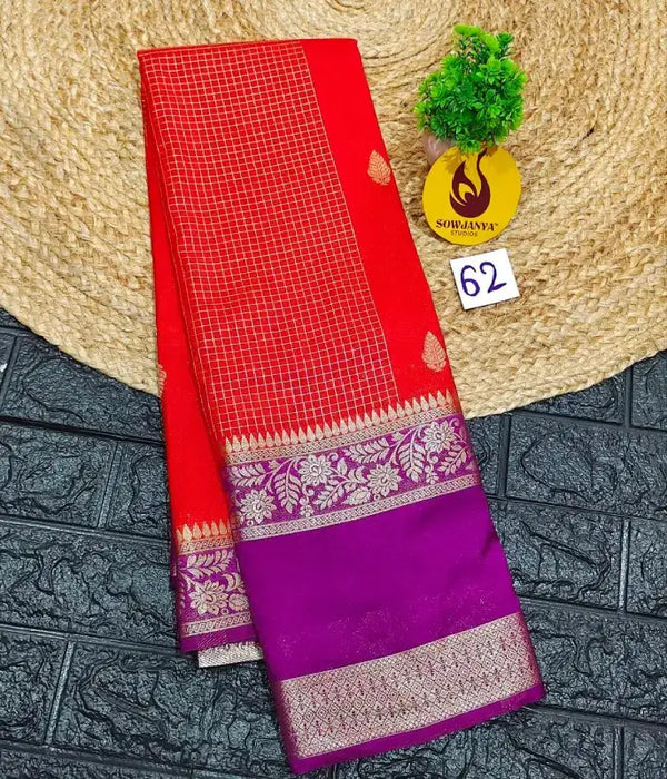 Premium Quality Mysore Crepe Sarees with Rich Pallu  - MYSORE062