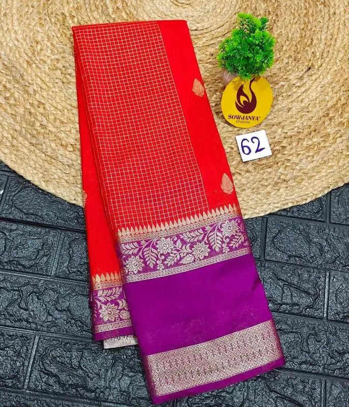 Premium Quality Mysore Crepe Sarees with Rich Pallu  - MYSORE062