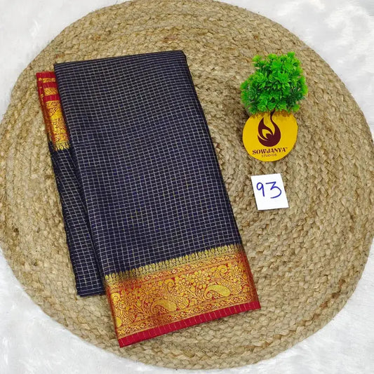 Premium Quality Mysore Crepe Sarees With Rich Pallu - MYSORE093