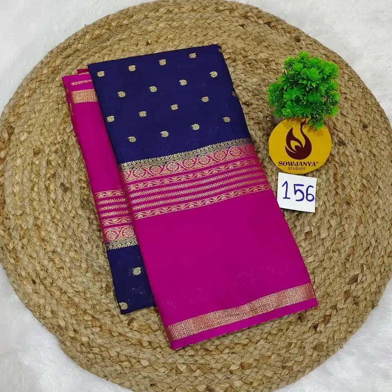 Premium Quality Mysore Crepe Sarees  - MYSORE0156