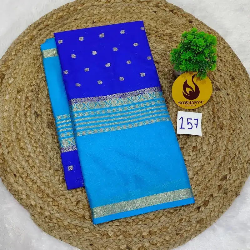 Premium Quality Mysore Crepe Sarees  - MYSORE0157