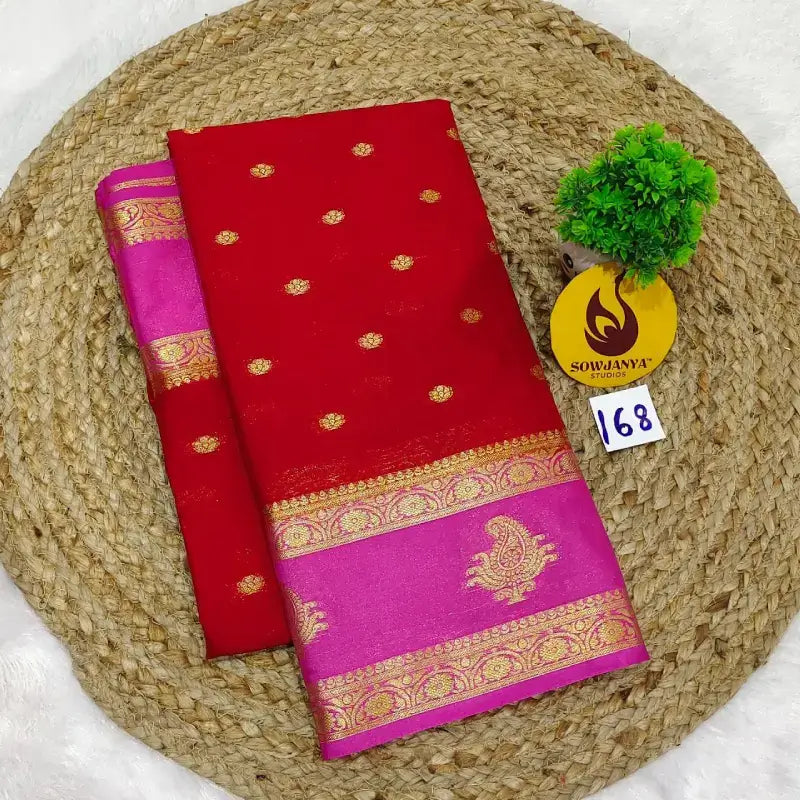 Premium Quality Mysore Crepe Sarees  - MYSORE0168