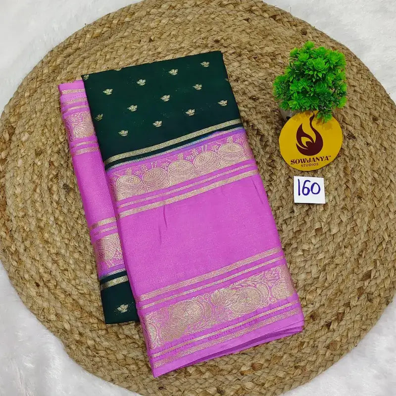 Premium Quality Mysore Crepe Sarees  - MYSORE0160