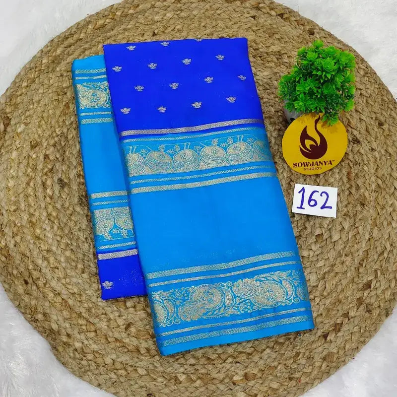 Premium Quality Mysore Crepe Sarees  - MYSORE0162