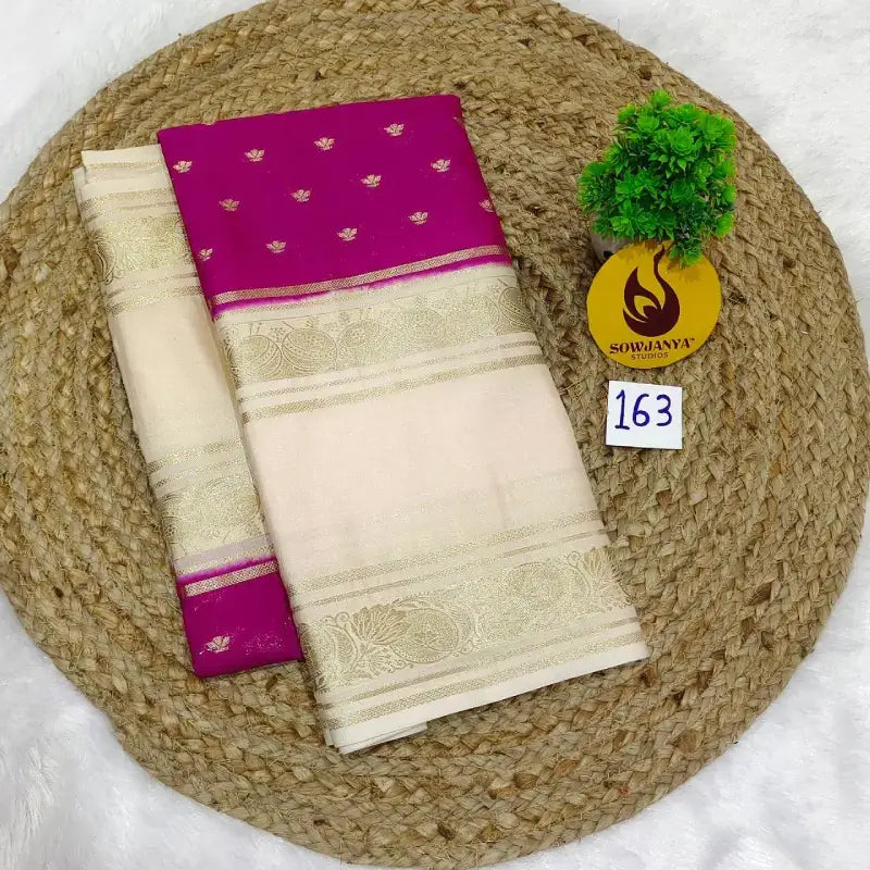 Premium Quality Mysore Crepe Sarees  - MYSORE0163