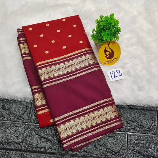 Premium Quality Mysore Crepe Sarees  - MYSORE0128