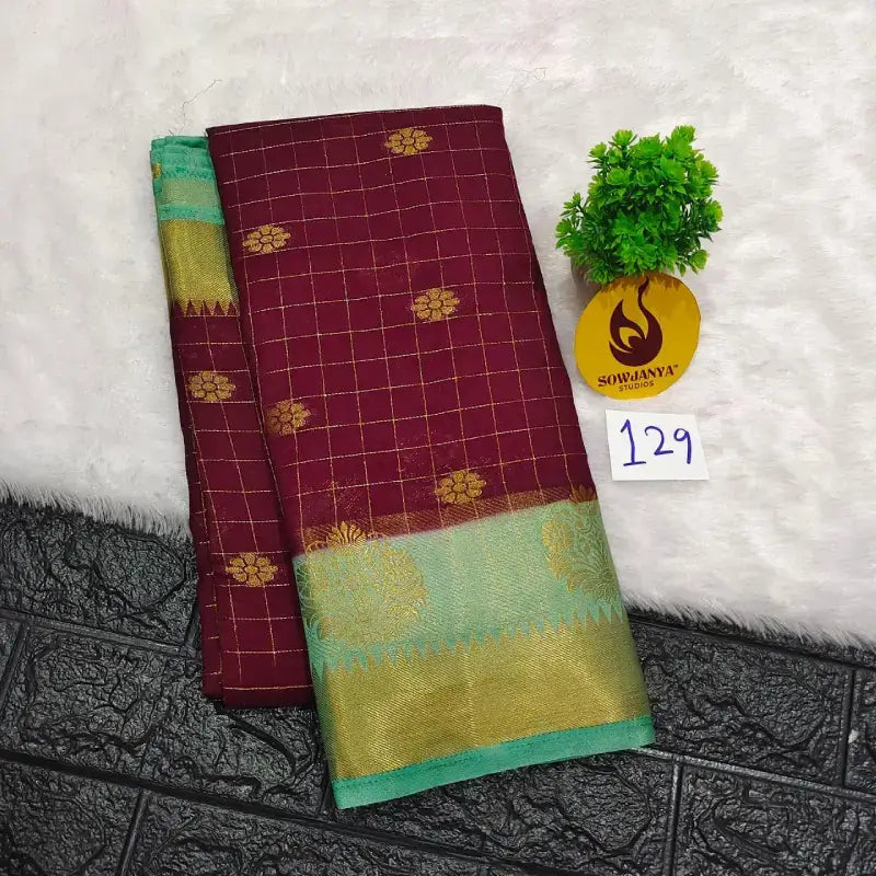 Premium Quality Mysore Crepe Sarees  - MYSORE0129