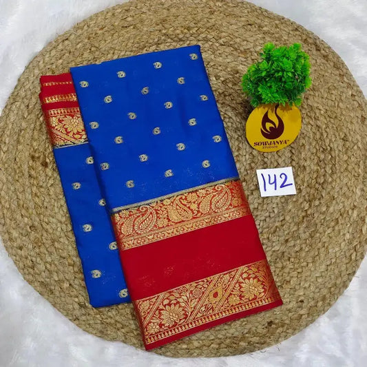 Premium Quality Mysore Crepe Sarees  - MYSORE0142