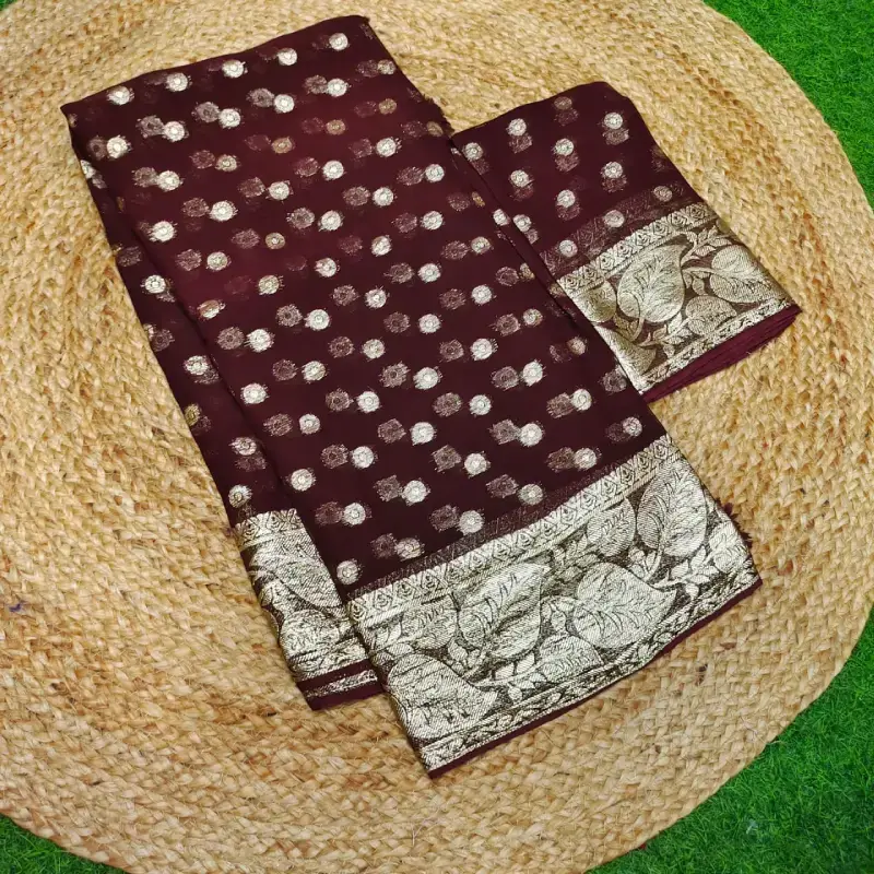 Pure Viscose Georgette Sarees - BACK38