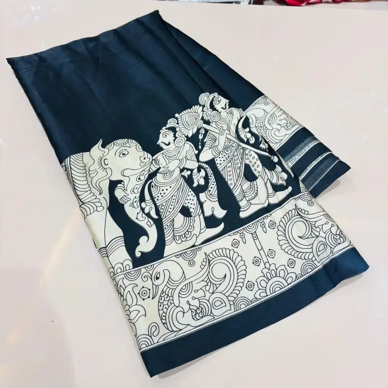 Premium Model Silk Ajrakh Sarees - SSALD1