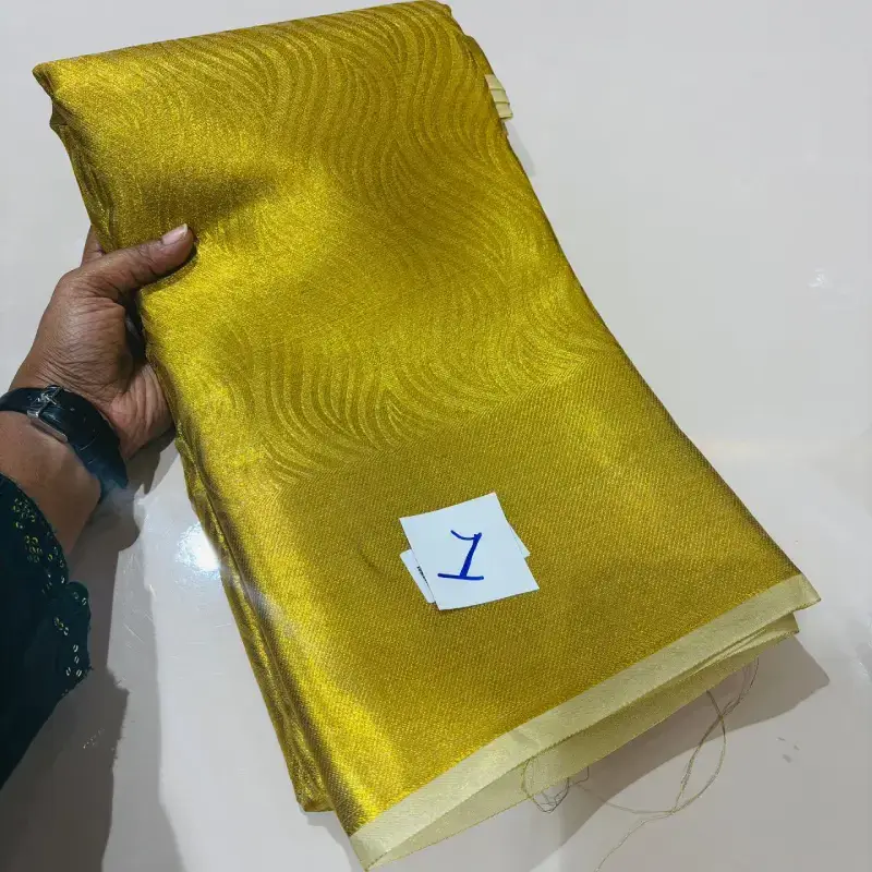 Tissue Pattu Sarees Semi  - SSGOLD1
