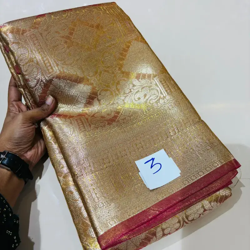 Tissue Pattu Sarees Semi - SSGOLD3