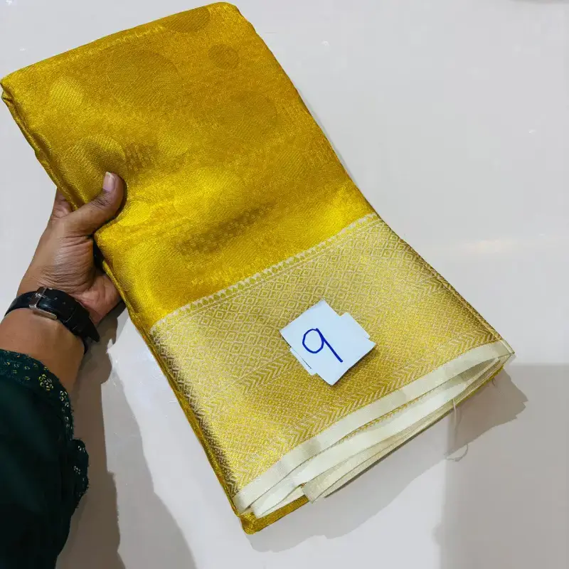 Tissue Pattu Sarees Semi - SSGOLD9
