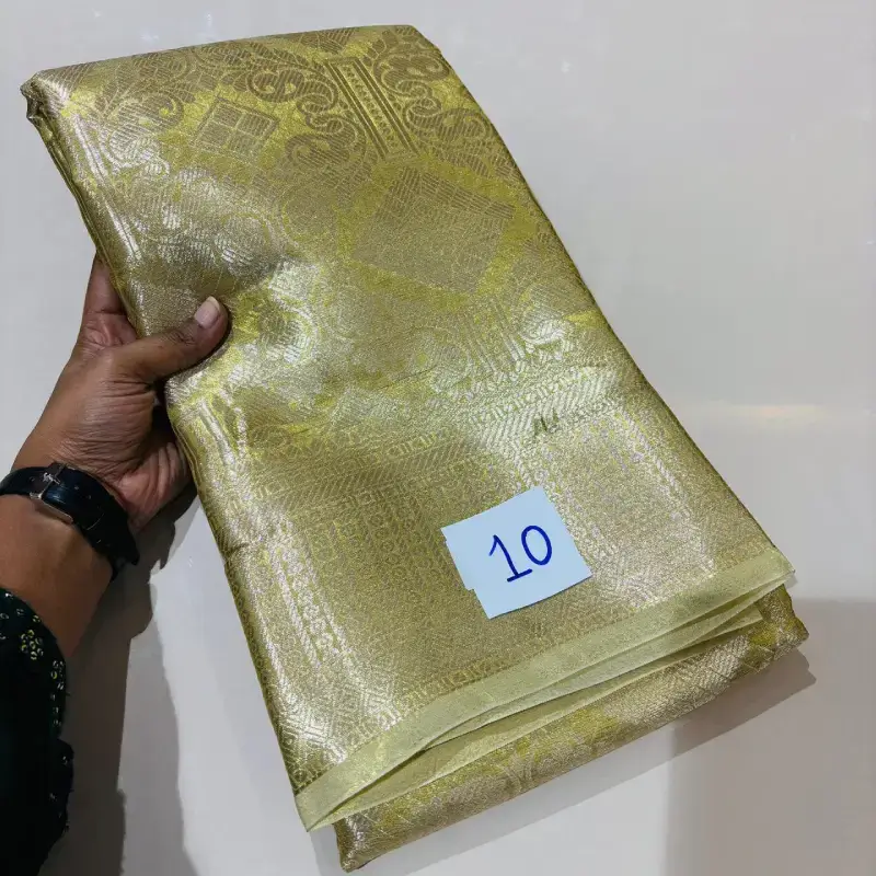 Tissue Pattu Sarees Semi  - SSGOLD10