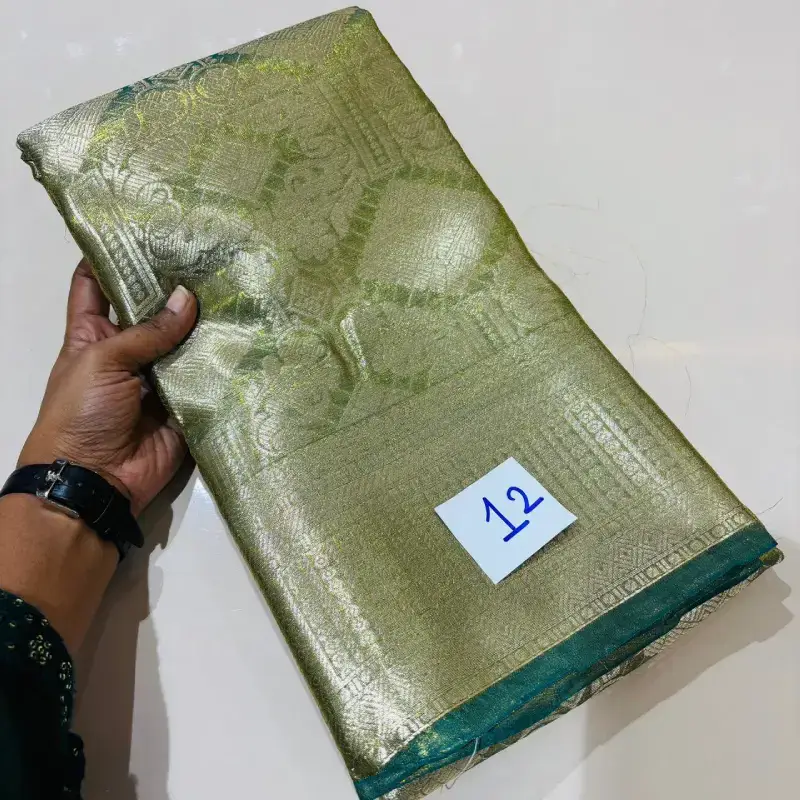 Tissue Pattu Sarees Semi - SSGOLD12