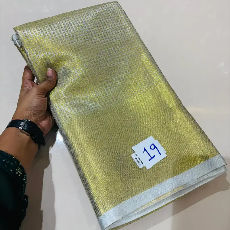 Tissue Pattu Sarees Semi - SSGOLD19