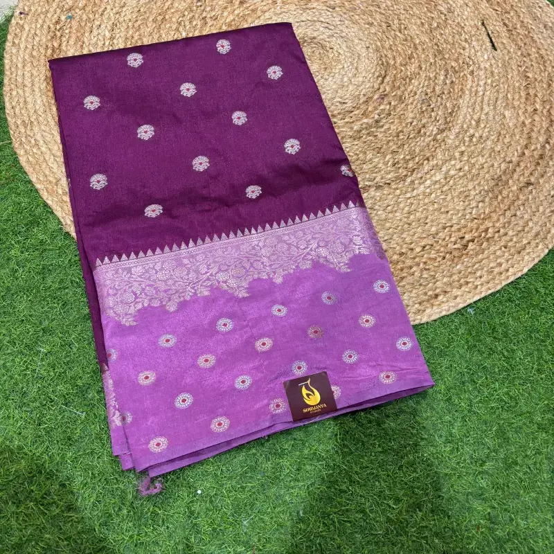 Banaras Green Mango Sarees-SSBRZ5