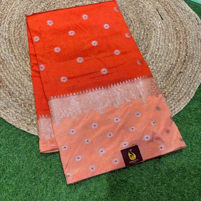 Banaras Green Mango Sarees-SSBRZ6