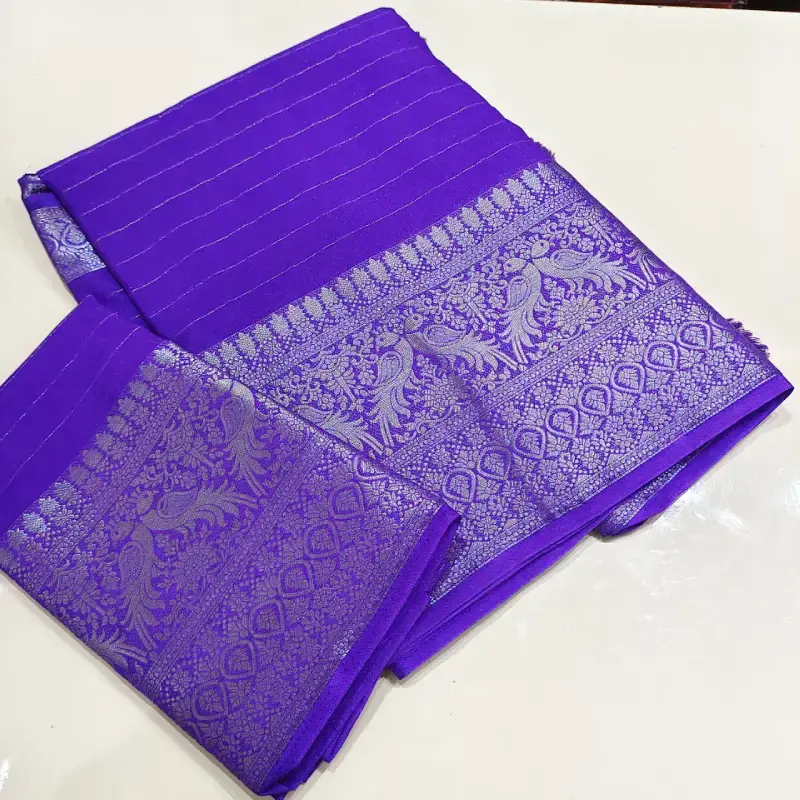 Viscose Georgette Sarees -SSMOL2