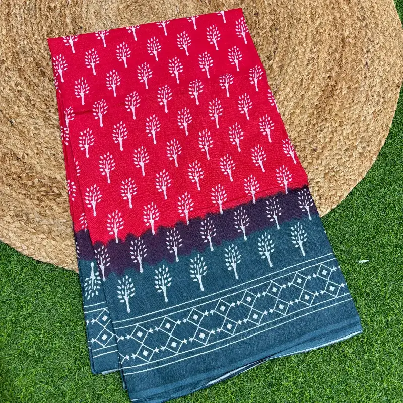 DESIGNER SOFT COTTON SAREES- TREAT23