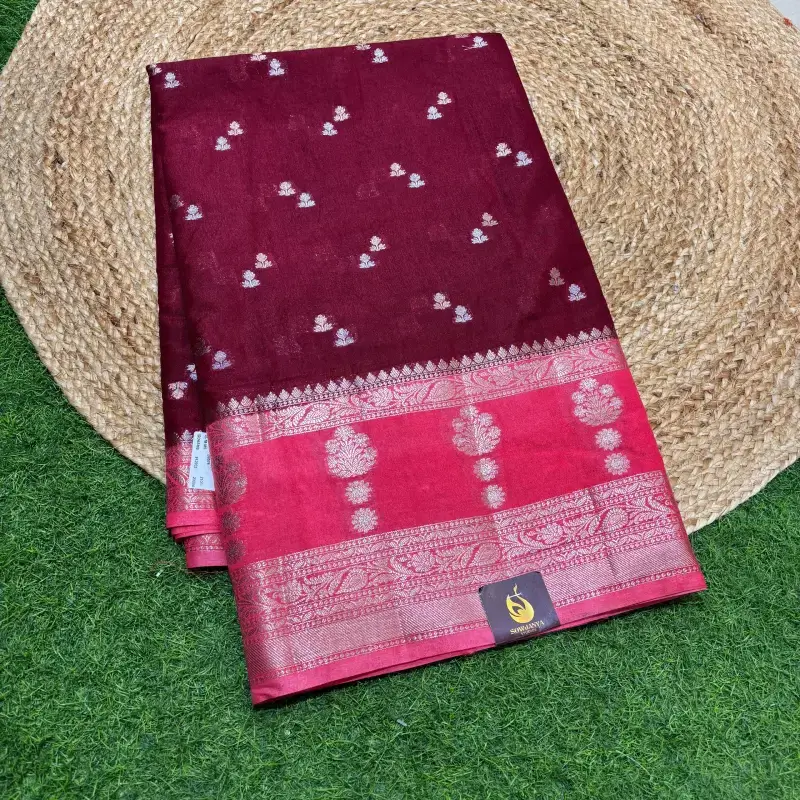 Banaras Green Mango Sarees-SSAMS2