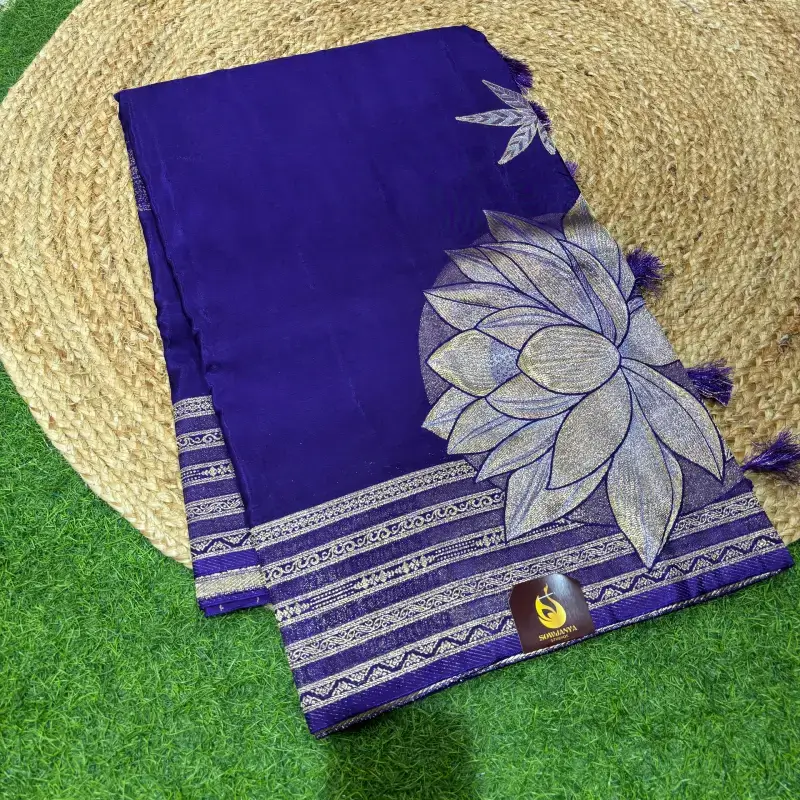 Banaras Green Mango Sarees-SSRZC1
