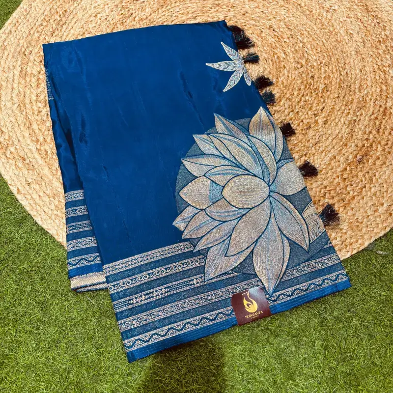 Banaras Green Mango Sarees-SSRZC2