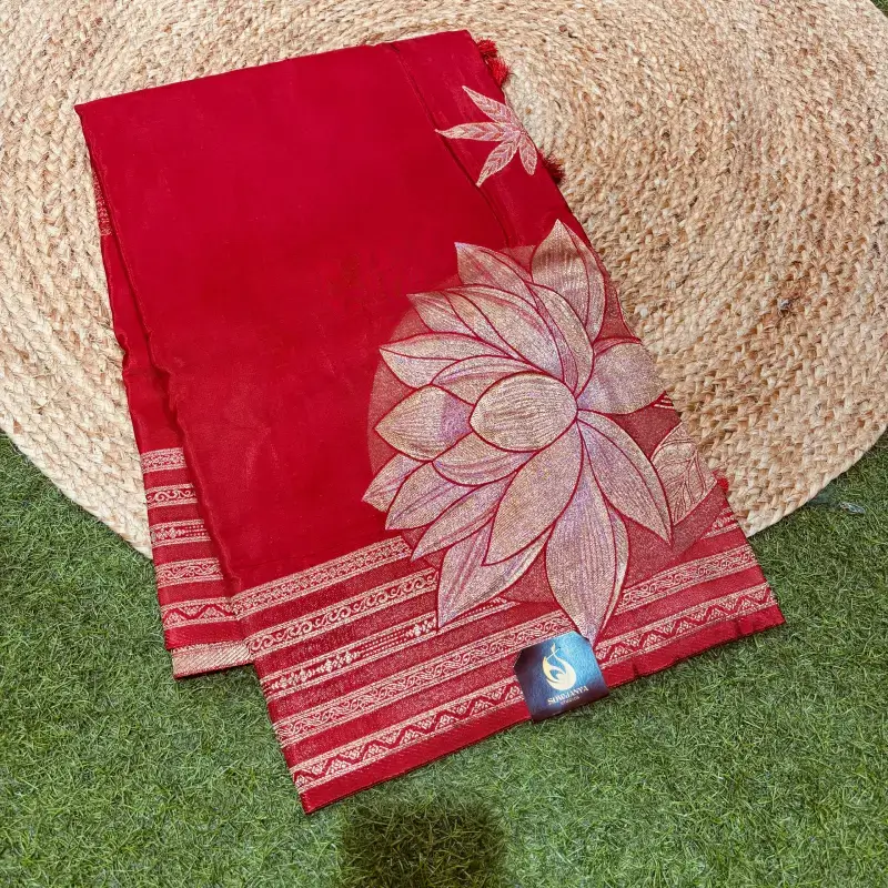 Banaras Green Mango Sarees-SSRZC4