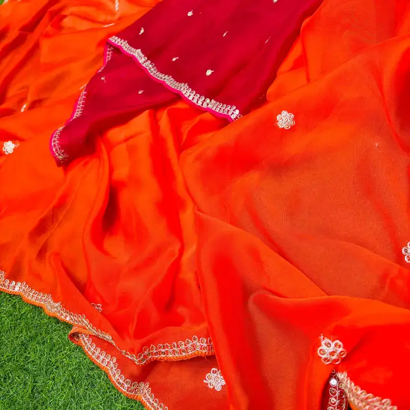 Fancy Georgette Saree-SSORG