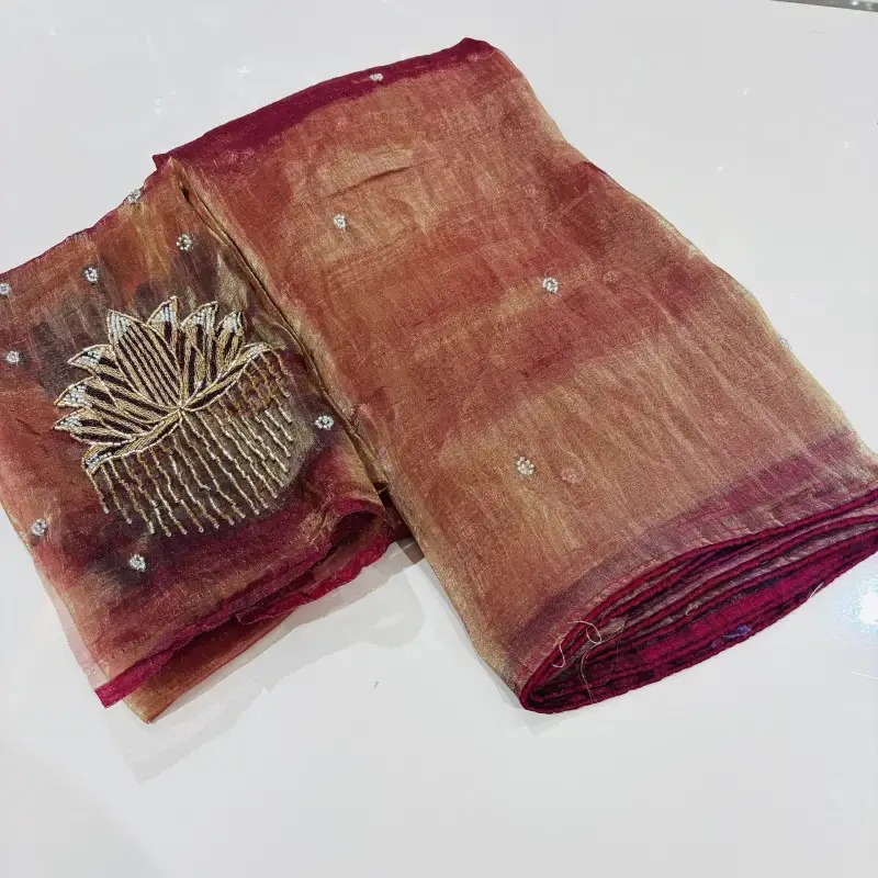 Organza Soft Tissue Sarees - SSTSU5